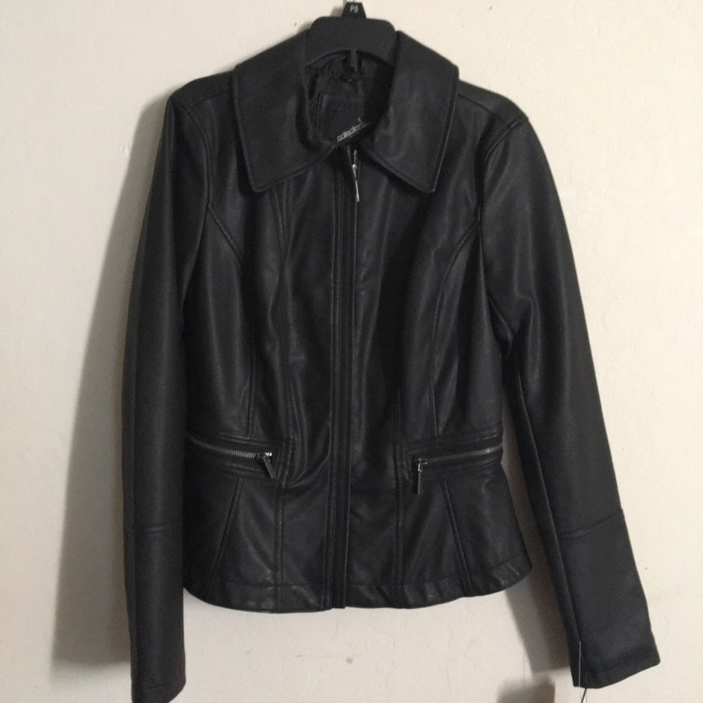NWT FAUX LEATHER JACKET